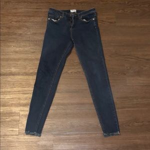 RVCA LATELY BLUE ANKLE SKINNY JEANS